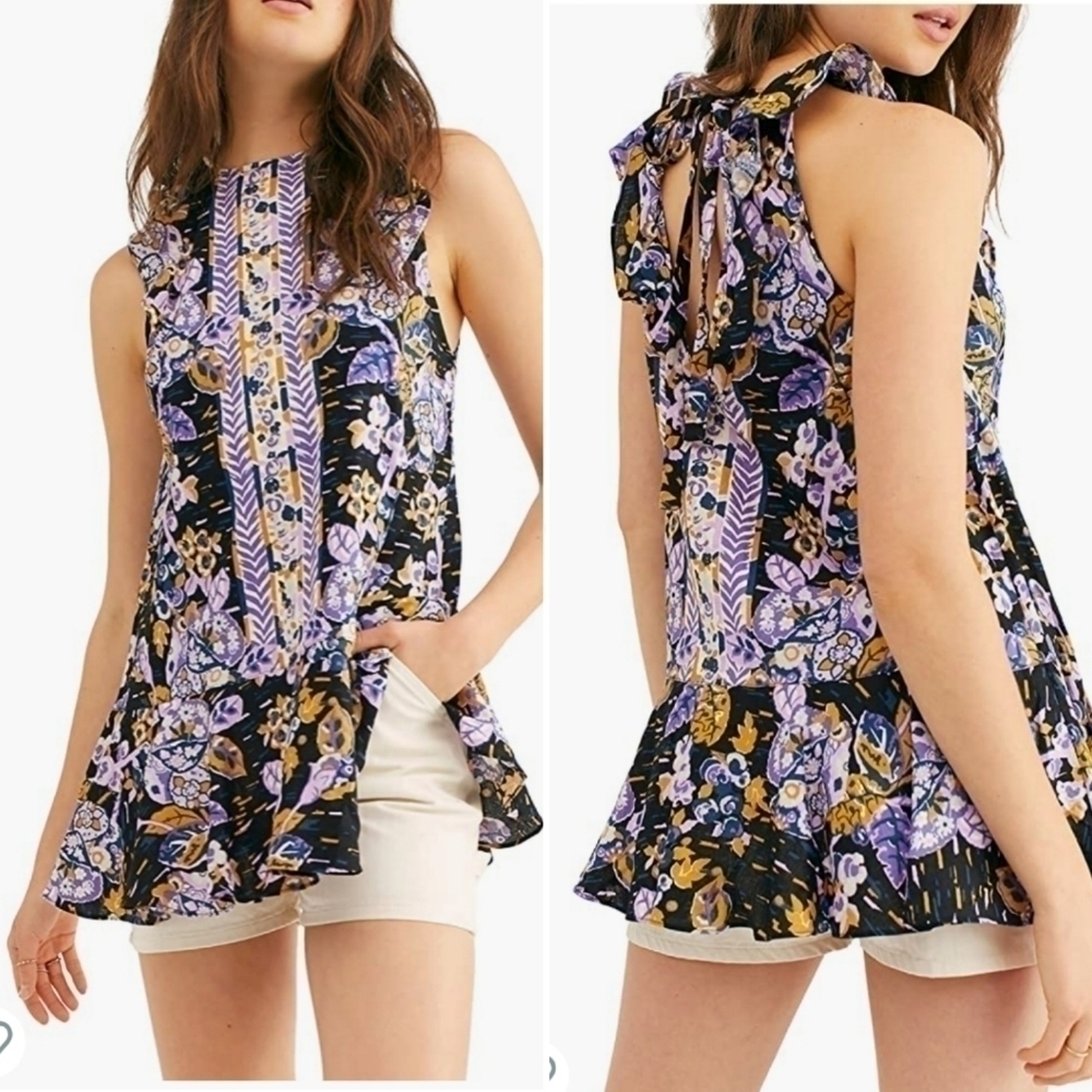 Free People line blend tunic